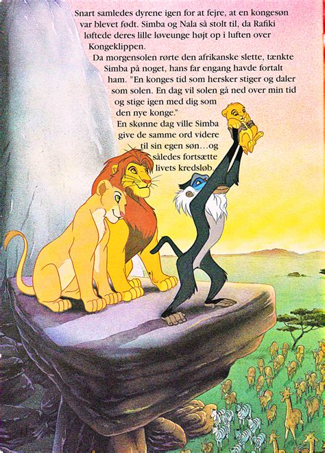 Walt Disney Book Scans – The Lion King: The Story of Simba (Danish ...