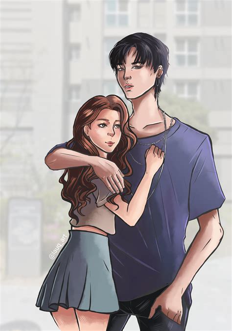 My fan art of Jugyeong and Seojun! : r/TrueBeautyWebtoon