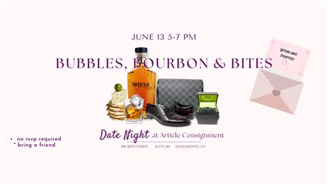 Bubbles, Bourbon and Bites, Article Consignment Boutique at Article Consignment Boutique ...