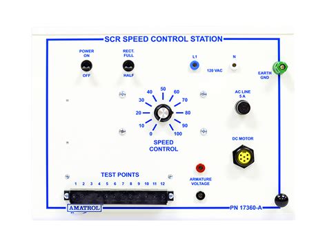 DC Drive with SCR Speed Control Training System