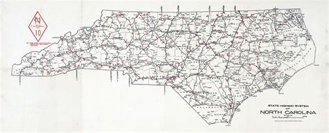 Large detailed old highways system map of North Carolina state - 1922 ...