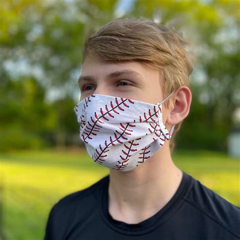 REUSEABLE FACE MASK Baseball Double Layer of 100% Cotton | Etsy