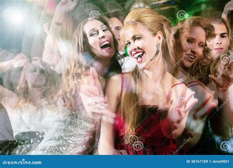 Party People Dancing in Disco Club Stock Image - Image of celebrating, club: 38767189