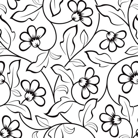 Papel de Parede Floral Folha de carvalho preto fundo Branco