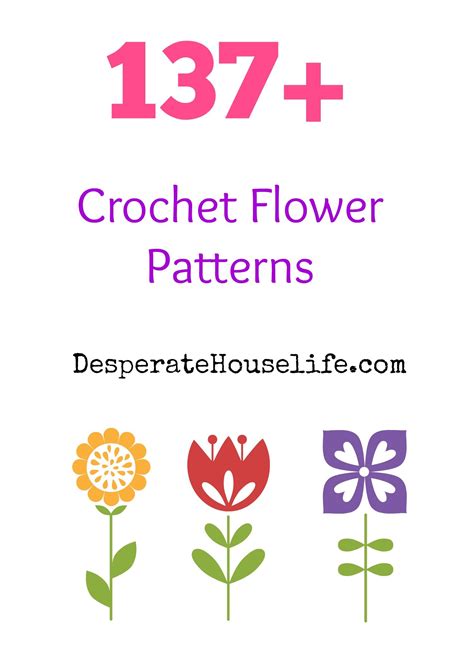 Free Crochet Flower Patterns Printable