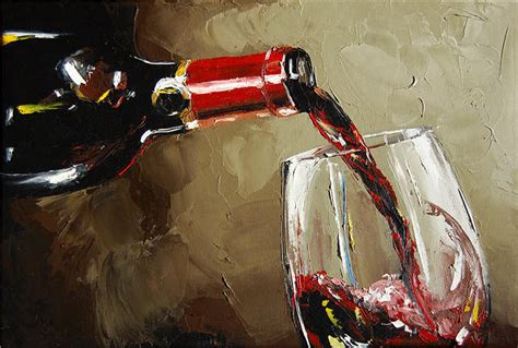 Pouring Wine Painting by Victor Bauer - Fine Art America