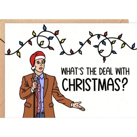 Jerry Seinfeld Christmas Card by Saucy Avocado at Maker House Co.