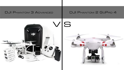 DJI Phantom 3 Advanced vs Phantom 2 With GoPro Hero 4 Black | Drone Comparison in 4K - YouTube