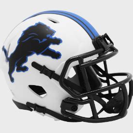 Detroit Lions NFL LUNAR Mini Speed Football Helmet