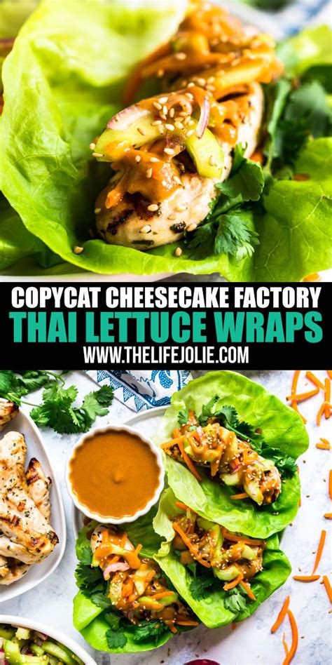 Copycat Cheesecake Factory Thai Lettuce Wraps in 2024 | Lettuce wrap recipes, Wrap recipes ...