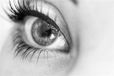 HD wallpaper: Grayscale Photography of Left Person's Eye, black and white, close-up | Wallpaper ...