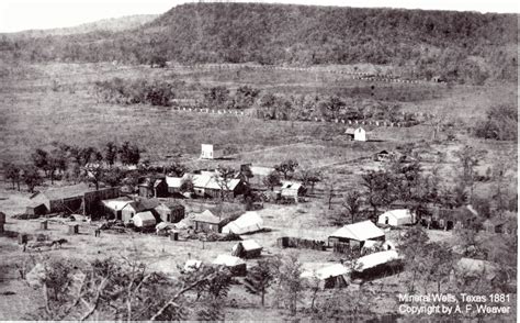 The earliest known photograph of Mineral Wells, taken in 1881. http ...