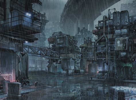 Added Rain Effect | Futuristic city, Cyberpunk city, Sci fi city