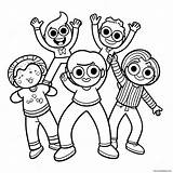Doodlebops Dance Party Coloring Page 58974 46657 sketch template