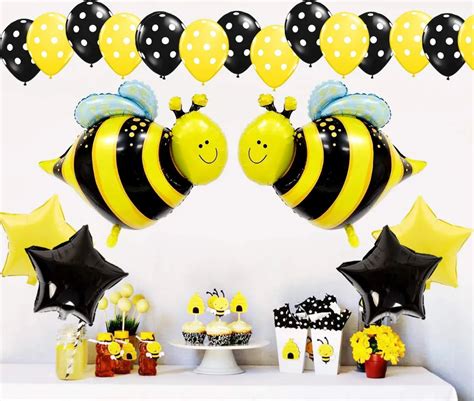 Bumblebee Party Decoration Bumble Bee Balloons for Honey Bee Themed ...