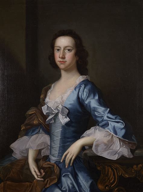 Thomas Hudson (1701-1799), Portrait of a young lady in a blue gown, c ...