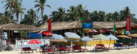 Colva Beach Goa - Tourist Information, Hotels Restaurants, and Goa beach huts