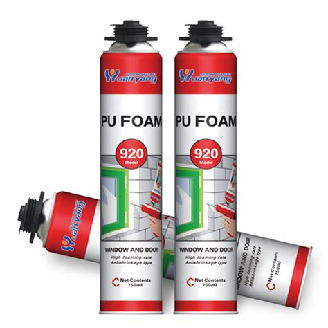 Acoustic Expandable Pu Foam 750ml Polyurethane Sealant Pu Expanding Foam Spray