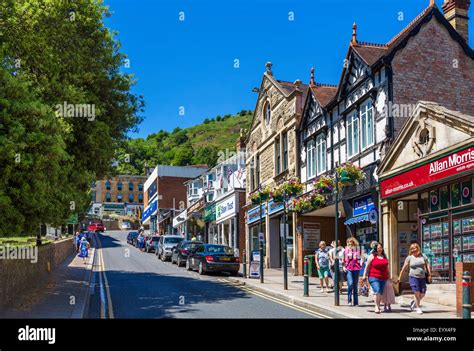 Shops on Church Street in the town centre, Great Malvern, Malvern Stock Photo, Royalty Free ...