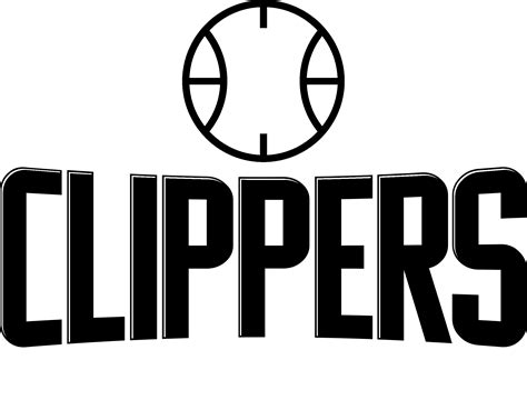 Download La Clippers Logo Black And White - Los Angeles Clippers Font PNG Image with No ...