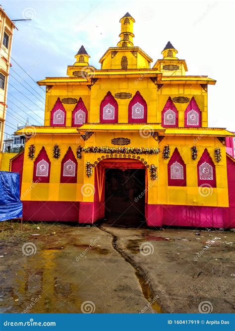 Durga Puja Pandal Decoration Theme in Assam India Stock Image - Image of india, beautiful: 160417919