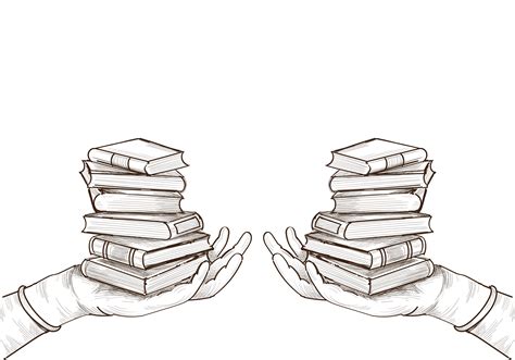 Hand Drawn Education Book Stacks Sketch 1249103 Vector Art at Vecteezy