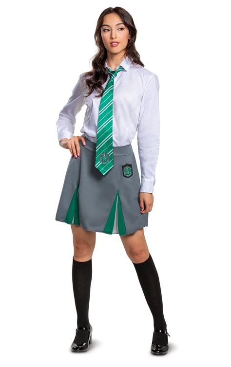 Slytherin Girls Teen Harry Potter Hogwarts House Uniform Costume Skirt-79 - Walmart.com