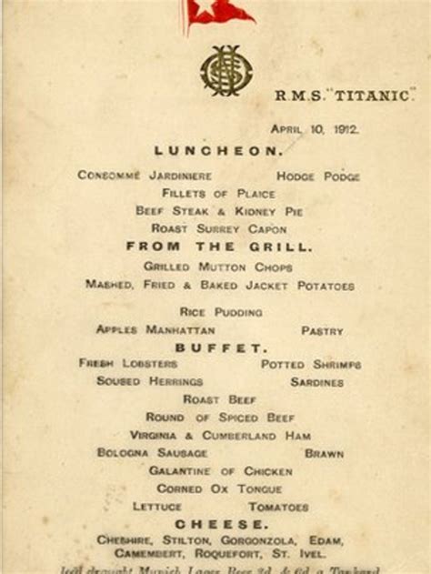 Two Titanic menus fetch more than £100,000 at auction in England - BBC News