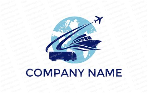 Professional Logistics & Trade Logos with DIY Logo Maker | Ship logo ...