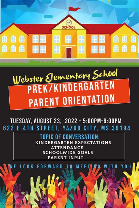 Webster Elementary School - PreK & Kindergarten Parent Orientation ...