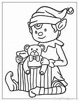 50 Elf Coloring Pages Free PDF PRintables sketch template