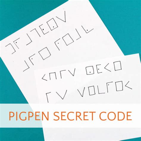 Pigpen Cipher: A Secret Algorithm That's Fun for Kids