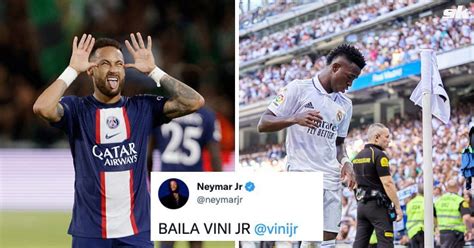 "Dribble, dance and be you" - PSG superstar Neymar sends support to Real Madrid star Vinicius Jr ...