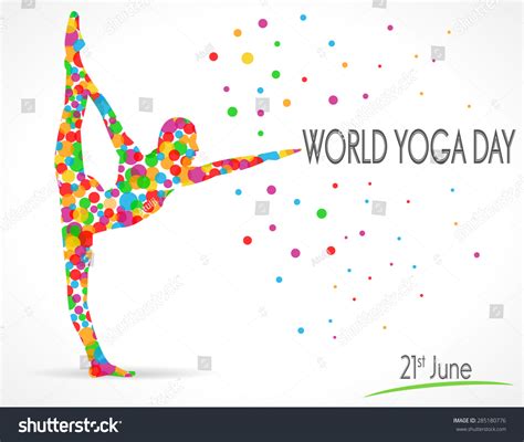 World Yoga Day Vector Illustration White Stock Vector (Royalty Free ...