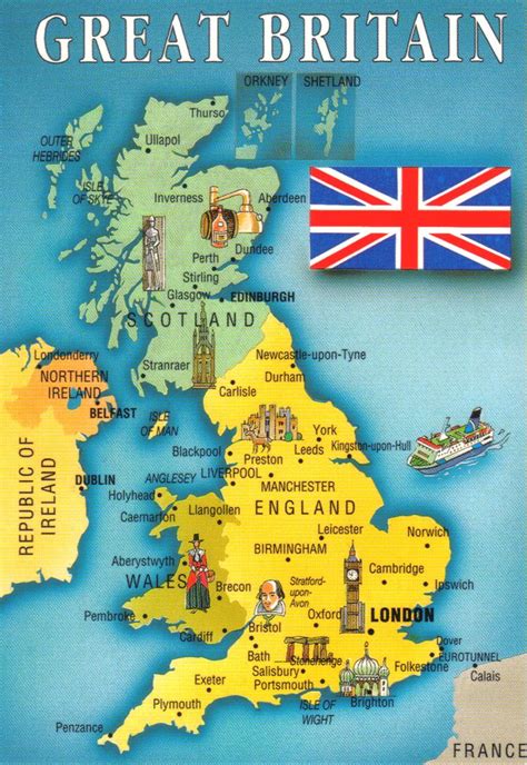 Printable Map Of Great Britain - Printable Word Searches