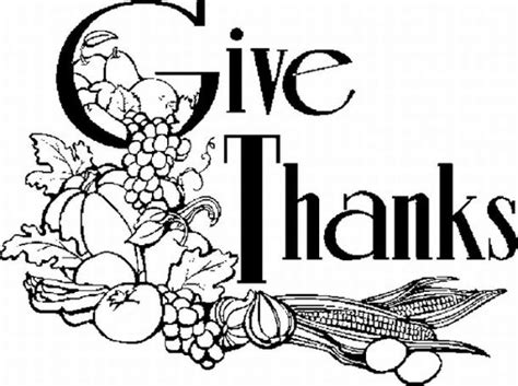 Thanksgiving black and white give thanks black and white clipart ...