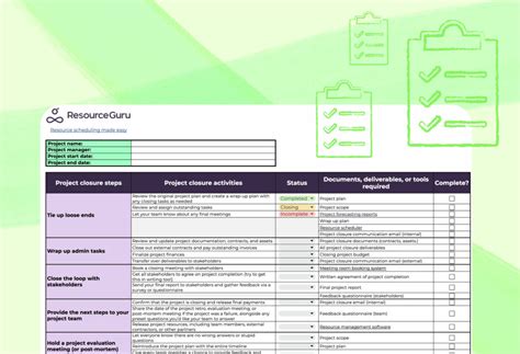 Project closure checklist (+ free template)