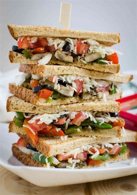 15 min Easy and Healthy Italian Veggie Sandwich Recipe