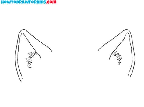 How to Draw Cat Ears - Easy Drawing Tutorial For Kids