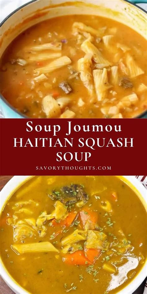 Soup Joumou (Haitian Squash Soup) [Video] | Recipe [Video] | Haitian food recipes, Homemade ...