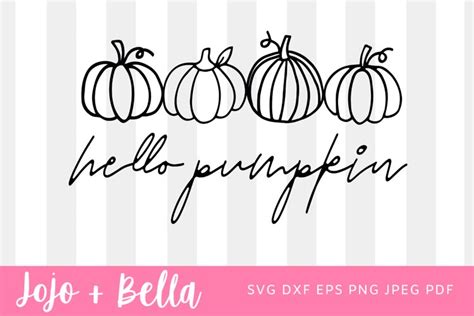 Hello Pumpkin SVG, Svg Bundle, Pumpkin Svg, Pumpkin SVG Bund