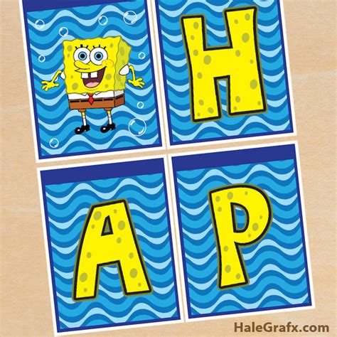 Spongebob Birthday Printables - Printable Word Searches