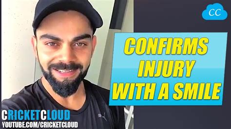 Virat Kohli Confirms his Injury on a Positive Note | Doing Rehab for ...