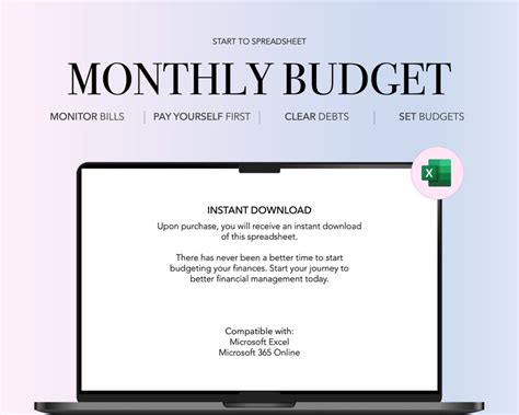 2024 Monthly Budget Planner Spreadsheet, Budgeting Sheets, Income and ...