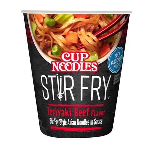 Nissin Cup of Noodles Stir Fry Teriyaki Beef Flavor | Snackoree.com