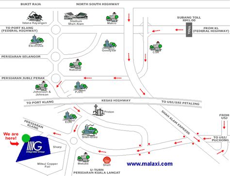 Shah Alam Map, City map, Street map, direction map, location map, road map