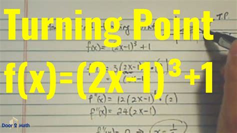 HOW TO FIND THE INFLECTION POINT | Calculus - YouTube