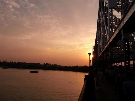 Sunset from Howrah Bridge Kolkata - India Travel Forum | IndiaMike.com