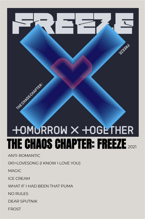 TXT THE CHAOS CHAPTER: FREEZE | Poster da muro, Poster, Foto