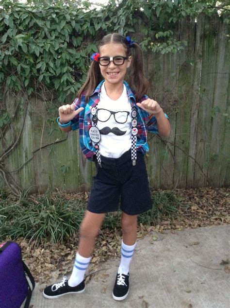 Nerd day at school | Girl nerd costume, Nerd costume, Nerd costumes